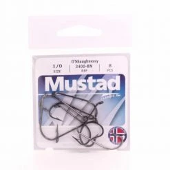 Mustad O'Shaughnessy Baitholder Hooks Black Knickel