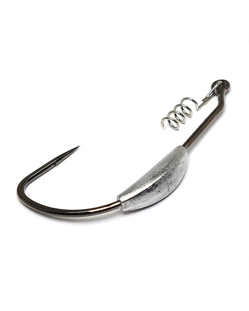 Gamakatsu Superline Spring Lock Weighted Hooks NS Black Terminal Tackle 4 Gamakatsu Superline Spring Lock Weighted Hooks NS Black Terminal Tackle