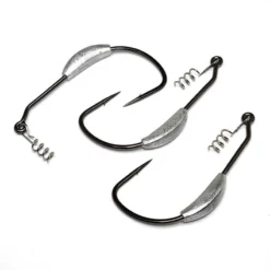 Gamakatsu Superline Spring Lock Weighted Hooks NS Black Terminal Tackle 7 Gamakatsu Superline Spring Lock Weighted Hooks NS Black Terminal Tackle