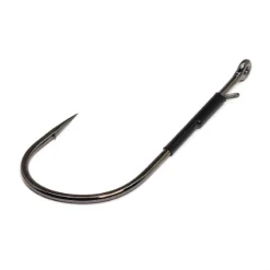 Gamakatsu Heavy Cover Worm With Tin Keeper Hooks NS Black