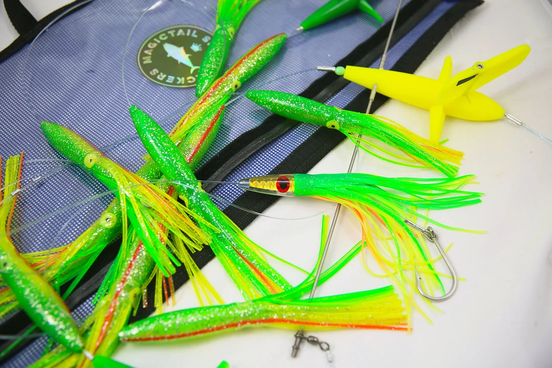 MagicTail 24" Side Tracker Spreader Bars Lures 7 MagicTail 24" Side Tracker Spreader Bars Lures