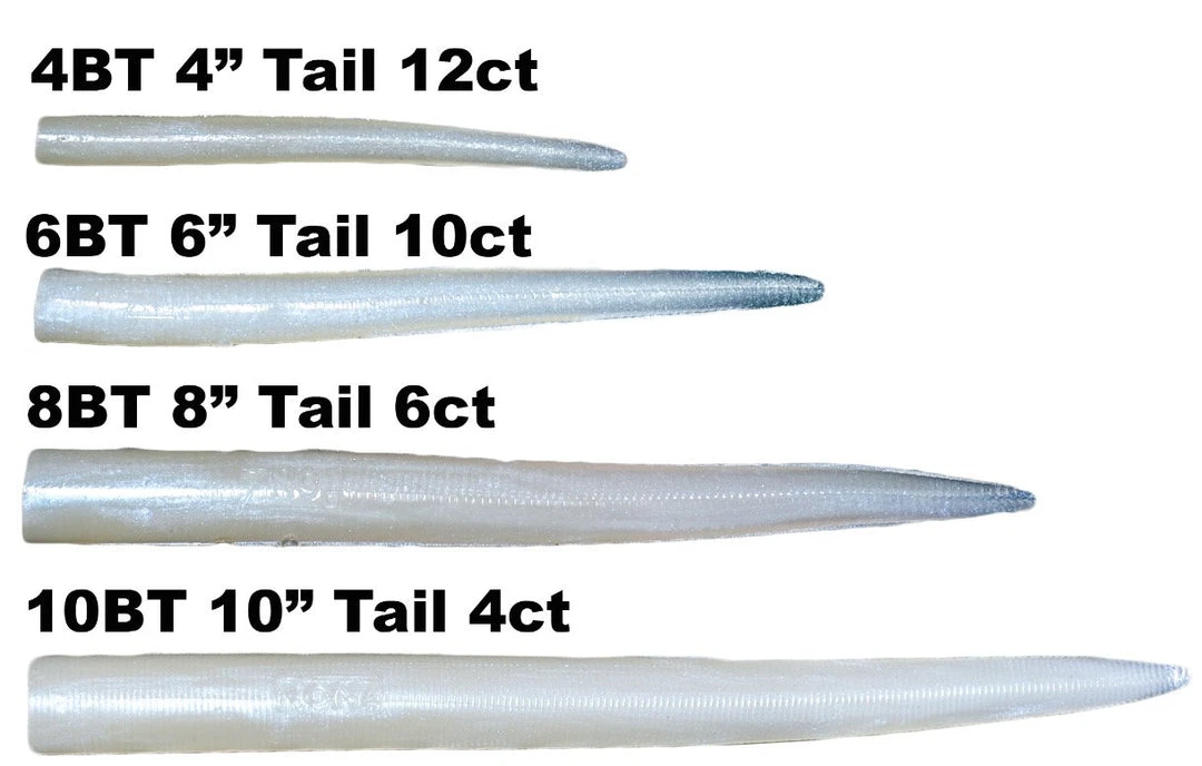 Lures RonZ Replacement Tails 6 Lures RonZ Replacement Tails