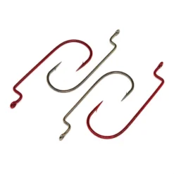 Gamakatsu Worm Offset Shank Round Bend Hooks Bronze Terminal Tackle 7 Gamakatsu Worm Offset Shank Round Bend Hooks Bronze Terminal Tackle