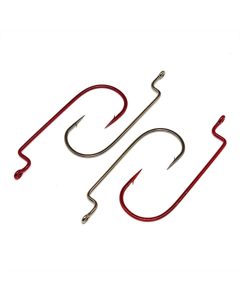Gamakatsu Worm Offset Shank Round Bend Hooks Bronze Terminal Tackle 5 Gamakatsu Worm Offset Shank Round Bend Hooks Bronze Terminal Tackle