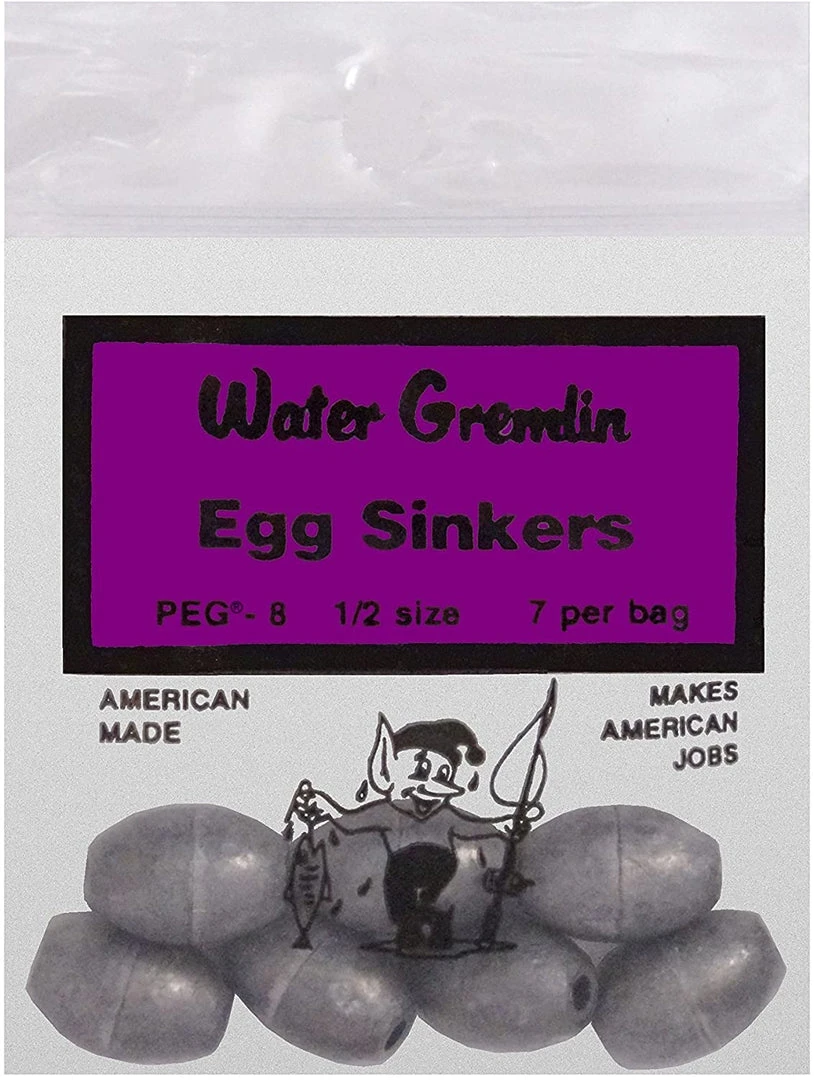 Water Gremlin PEG Egg Sinkers 3 Water Gremlin PEG Egg Sinkers