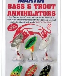 Lures Panther Martin Bass & Trout Annihilators 6 Pack Inline Spinners