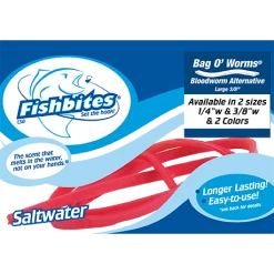 Fishbites Longer Lasting Bag O' Worms Soft Baits Lures 7 Fishbites Longer Lasting Bag O' Worms Soft Baits Lures