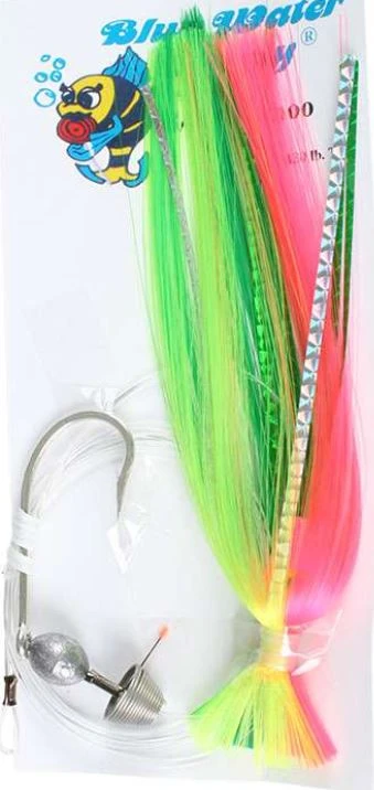 Terminal Tackle Blue Water Candy Skirted Ballyhoo Rigs 6 Terminal Tackle Blue Water Candy Skirted Ballyhoo Rigs