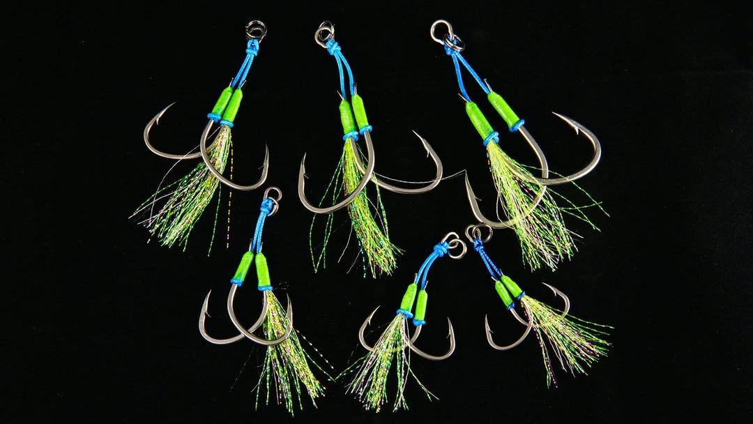 Jigging World Angel Twin Assist Hooks Terminal Tackle 6 Jigging World Angel Twin Assist Hooks Terminal Tackle