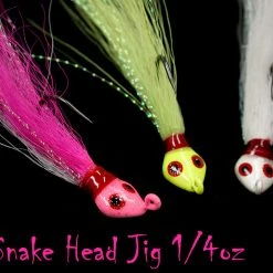 Jigging World Snake Head Bucktail Teasers Lures