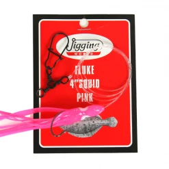 Terminal Tackle Jigging World Fluke Rigs With 4" Squid 8 Terminal Tackle Jigging World Fluke Rigs With 4