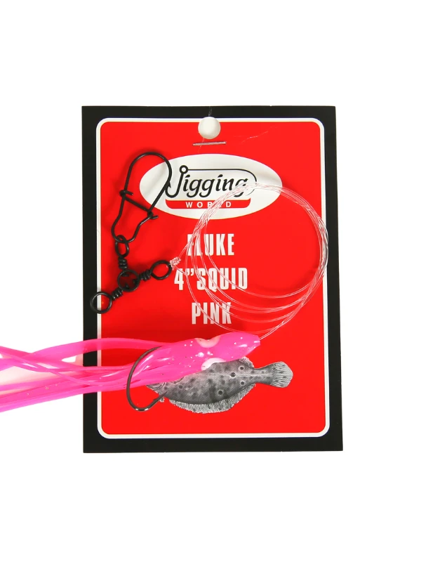 Terminal Tackle Jigging World Fluke Rigs With 4" Squid 5 Terminal Tackle Jigging World Fluke Rigs With 4" Squid