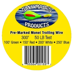 Tony Maja Pre-Marked Monel Trolling Wire Line Line & Leader