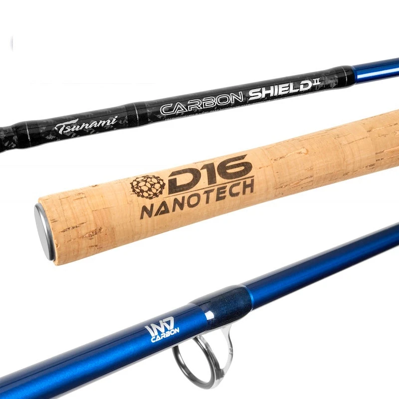 Tsunami Carbon Shield II Blue Casting Rods 3 Tsunami Carbon Shield II Blue Casting Rods