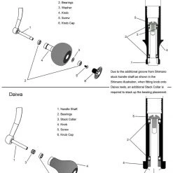 Power Handle & Knobs Jigging World Votex 39mm EVA Power Knobs Type A