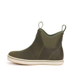 Apparel Xtratuf Men's Leather 6" Ankle Deck Boots Green 12 Apparel Xtratuf Men's Leather 6