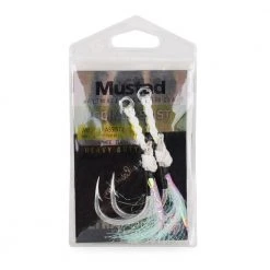 Mustad J-Assist2 Heavy Duty Jigging Assist Rig With White Flash Terminal Tackle