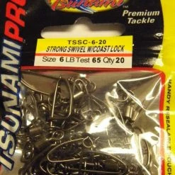 Terminal Tackle Tsunami Pro Strong Swivels With Coastlock Snap